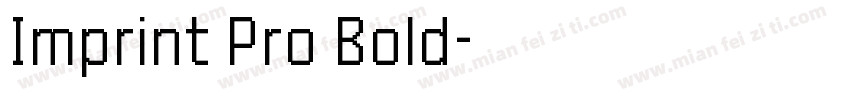 Imprint Pro Bold字体转换